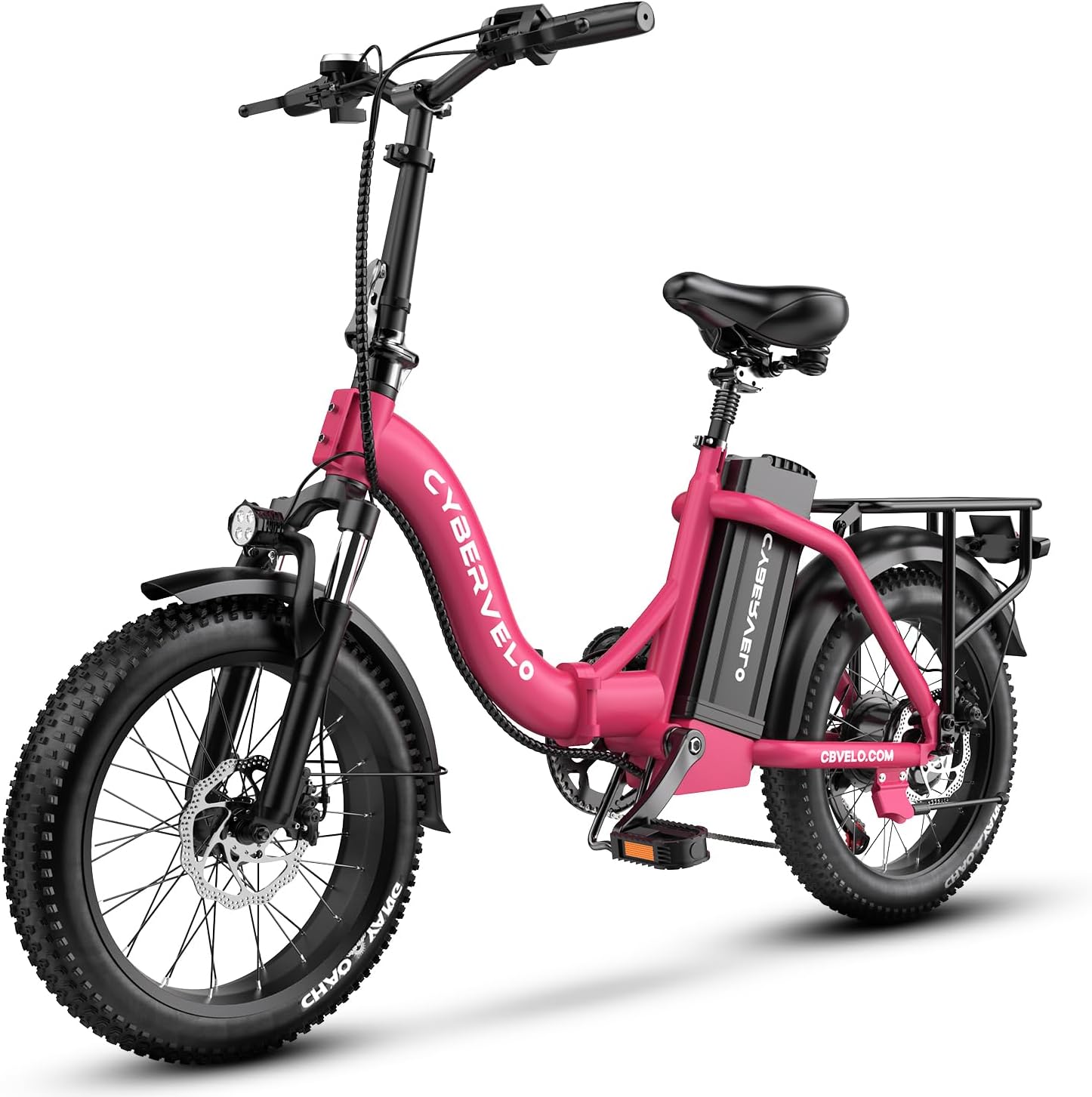 1000W Folding Electric Bike, 48V Large Removable Battery E Bike, 30+MPH, 80 Miles Max Range, 20″ Fat Tire Electric Bike for Adults, Adult Electric Bicycles for Long