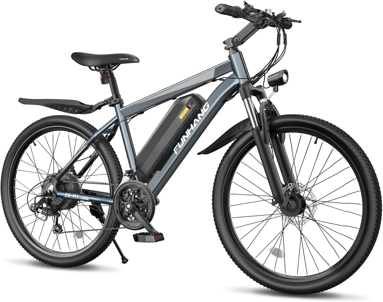 Electric Bike for Adults, 1000W Peak Ebike, 50Miles 21.7MPH Electric Mountain Bike, 26″ Adult Electric Bicycle with 48V Removable Battery, Adjustable Stem, Fenders, 21 Speed, UL 2849 Certified