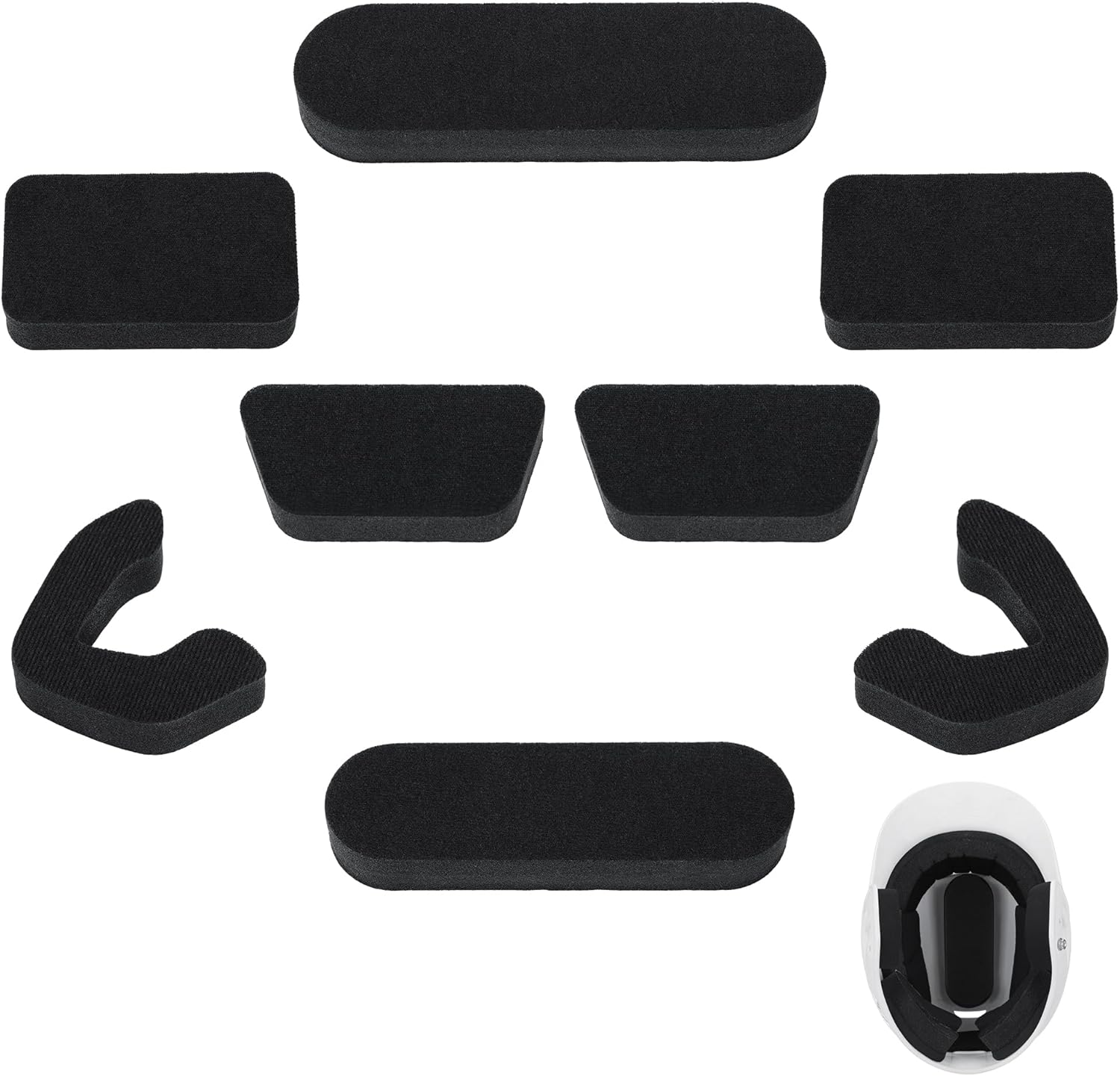 Universal Helmet Padding Fit Kit Compatible with Easton Batting and Catchers Helmets, 0.79 inch Thickened Replacement Pads for Baseball/Softball Players, Soft Foam Padding