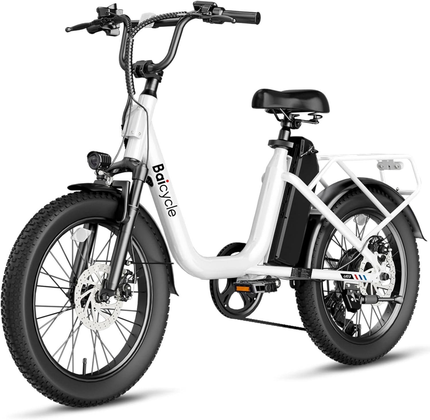 Electric Bikes for Adults 20″ Fat Tire E Bike with 500W/1200W Peak Motor 80 Miles Max Range 28 MPH Electric Bicycle 48V Removable Battery Commuting Ebike Front Fork Suspension 7 Speed