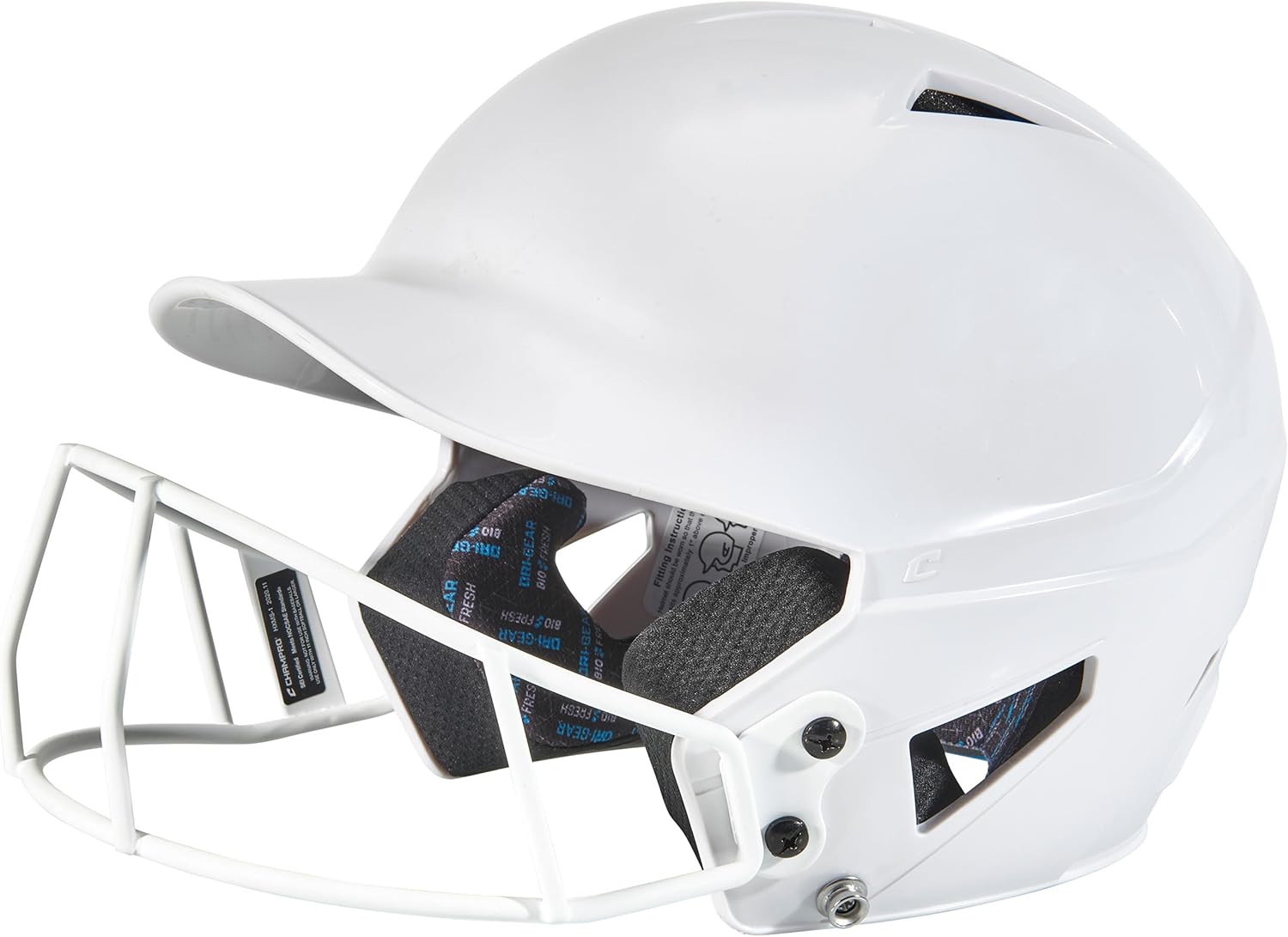 Champro HX Rookie Fastpitch Softball Batting Helmet with Facemask for Youth and Adults of All Ages