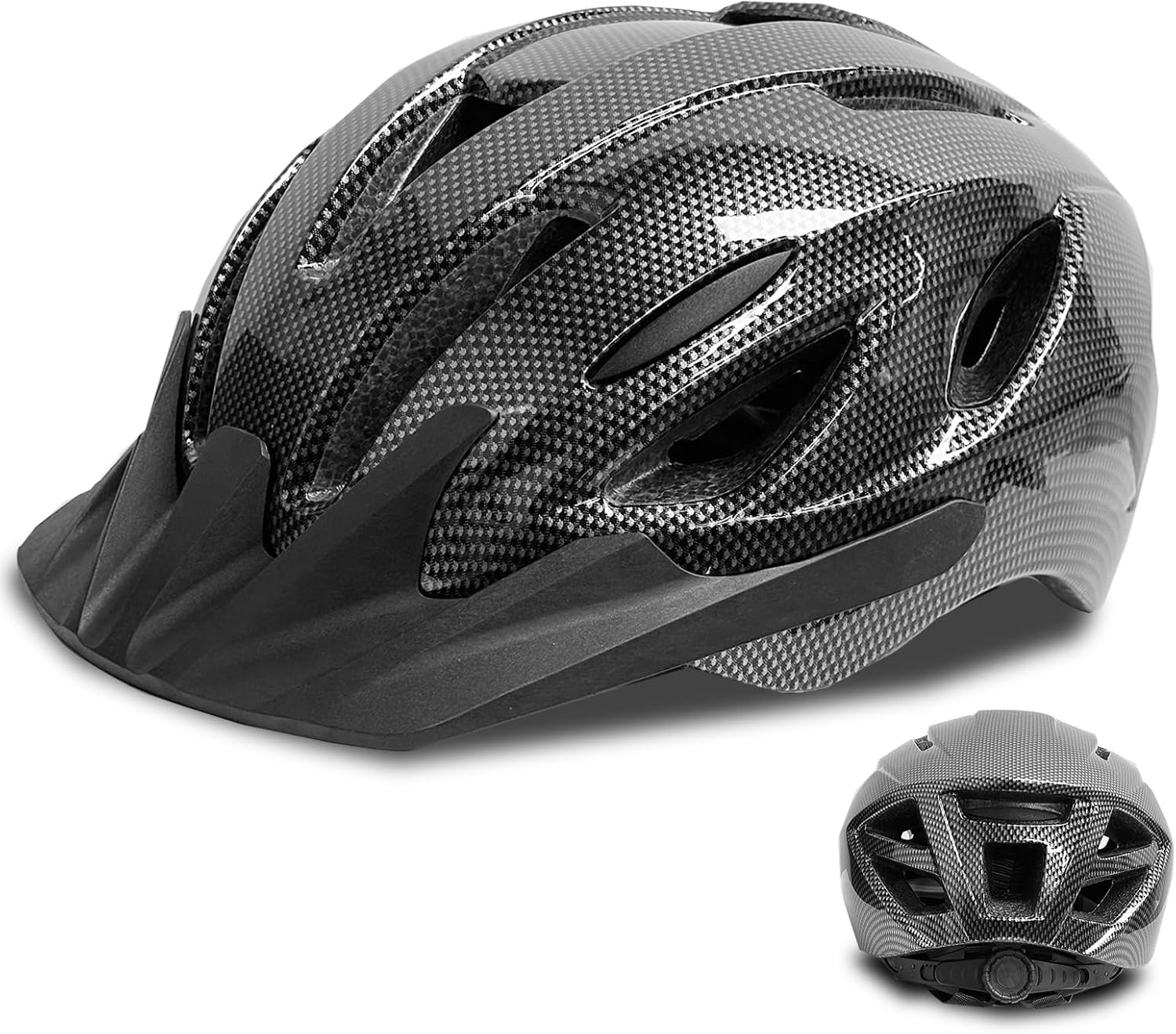 Adult Bike Helmet for Women & Men – Removable Visor for Mountain & Road Cycling – CPSC Safety-Certified – Stylish & Durable Bicycle Helmet with Suggested Fits Head 58 to 62cm