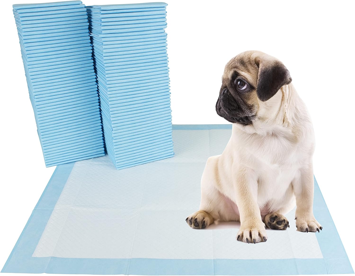 BV Puppy Pads XL 320 Count 28″x34″ – Leak-Proof Pee Pads for Dogs with 6-Layer Design, Rapid Dry Sheet & Attractant – Dog Pad Extra Large with Odor Control – Perfect for Big Dogs & Indoor Use