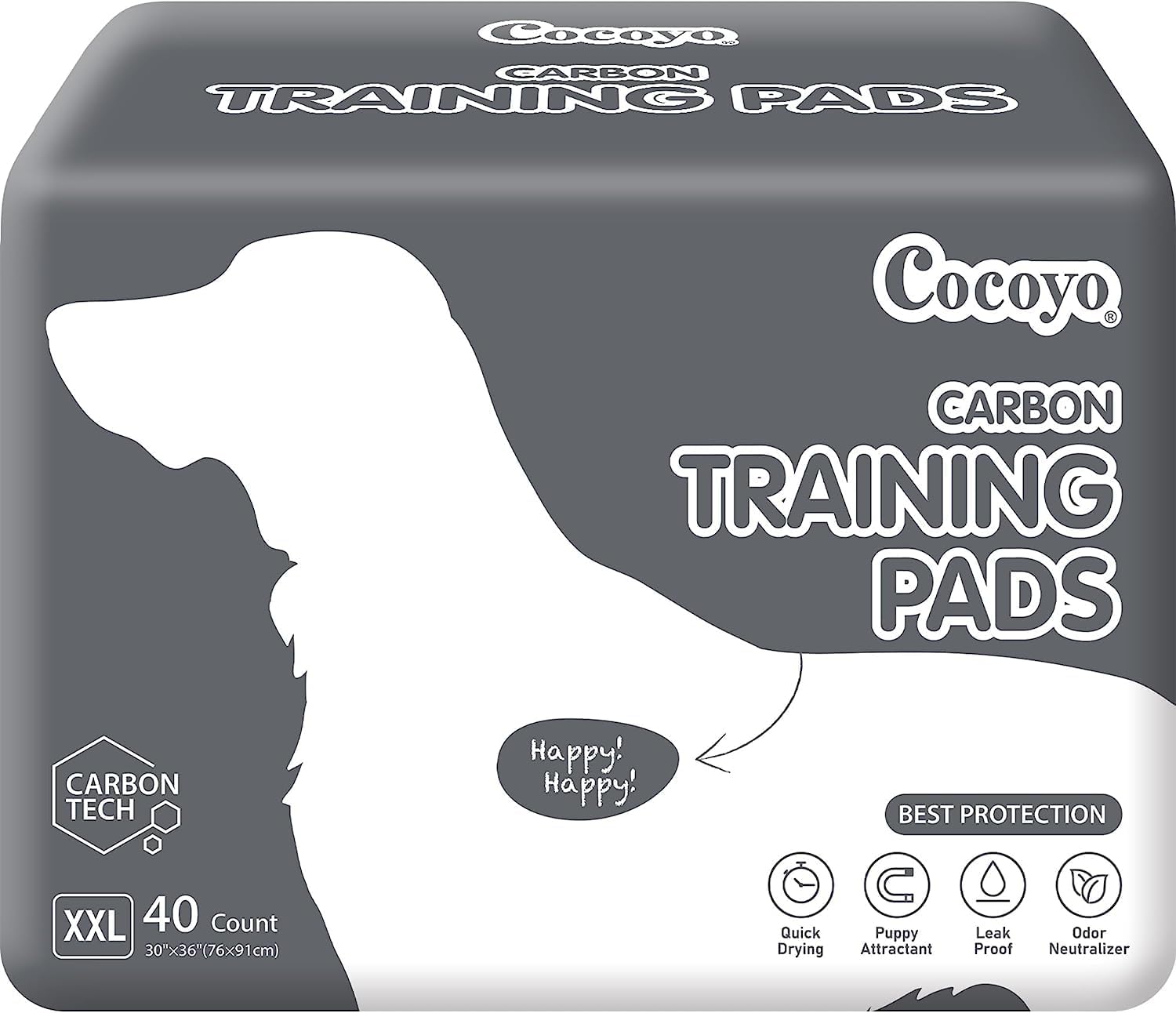 COCOYO Training Pads, 30″X36″, 40 Count, XXL
