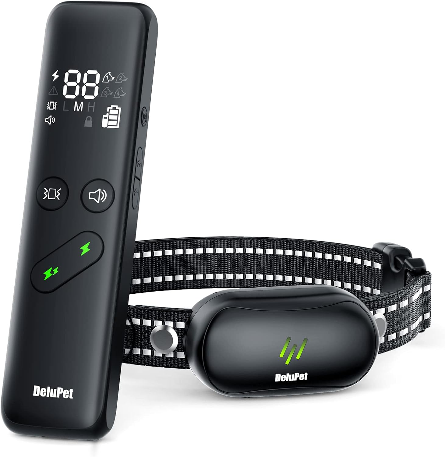 Dog Shock Collar – Electric Dog Training Collar with Remote 1600FT, Rechargeable E-Collar Waterproof Collars with 3 Training Modes, Security Lock for All Breeds, Sizes
