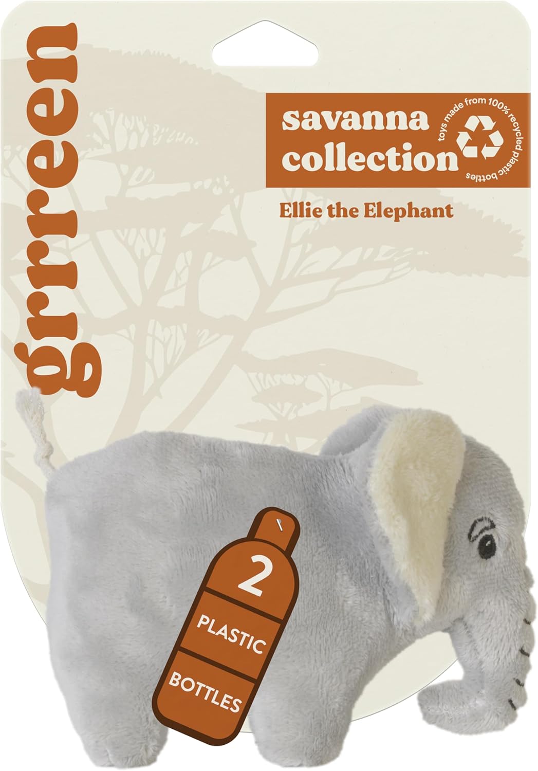 Dog Toys | Plush Toy Elephant Stuffed Animal for Dogs | Small Eco Friendly Toy – Easy to Clean and Made from Non Toxic Materials