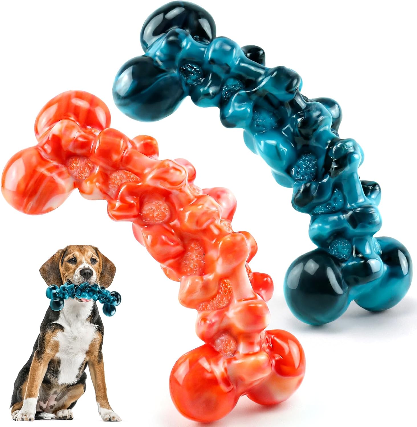 Dog Toys for Aggressive Chewers – Super Chewer Dog Toy for Large Dogs – Durable Tough Chew Toy – Indestructible Dogs Toys for Medium, Large Breed
