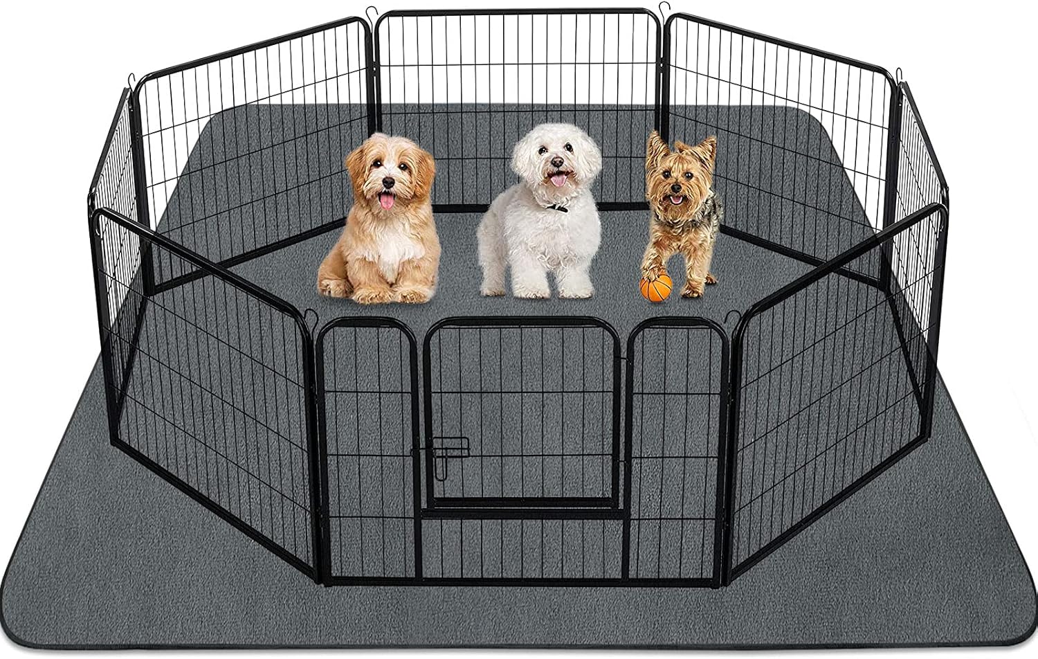 INVENHO Washable Pee Pads for Dogs 72″x72″ Reusable Dog Pads Extra Large Upgrade Non-Slip Dog Pee Pads Heavy Absorbency Puppy Pee Pads Quick Dry Whelping Pads/Waterproof Puppy Training Pad