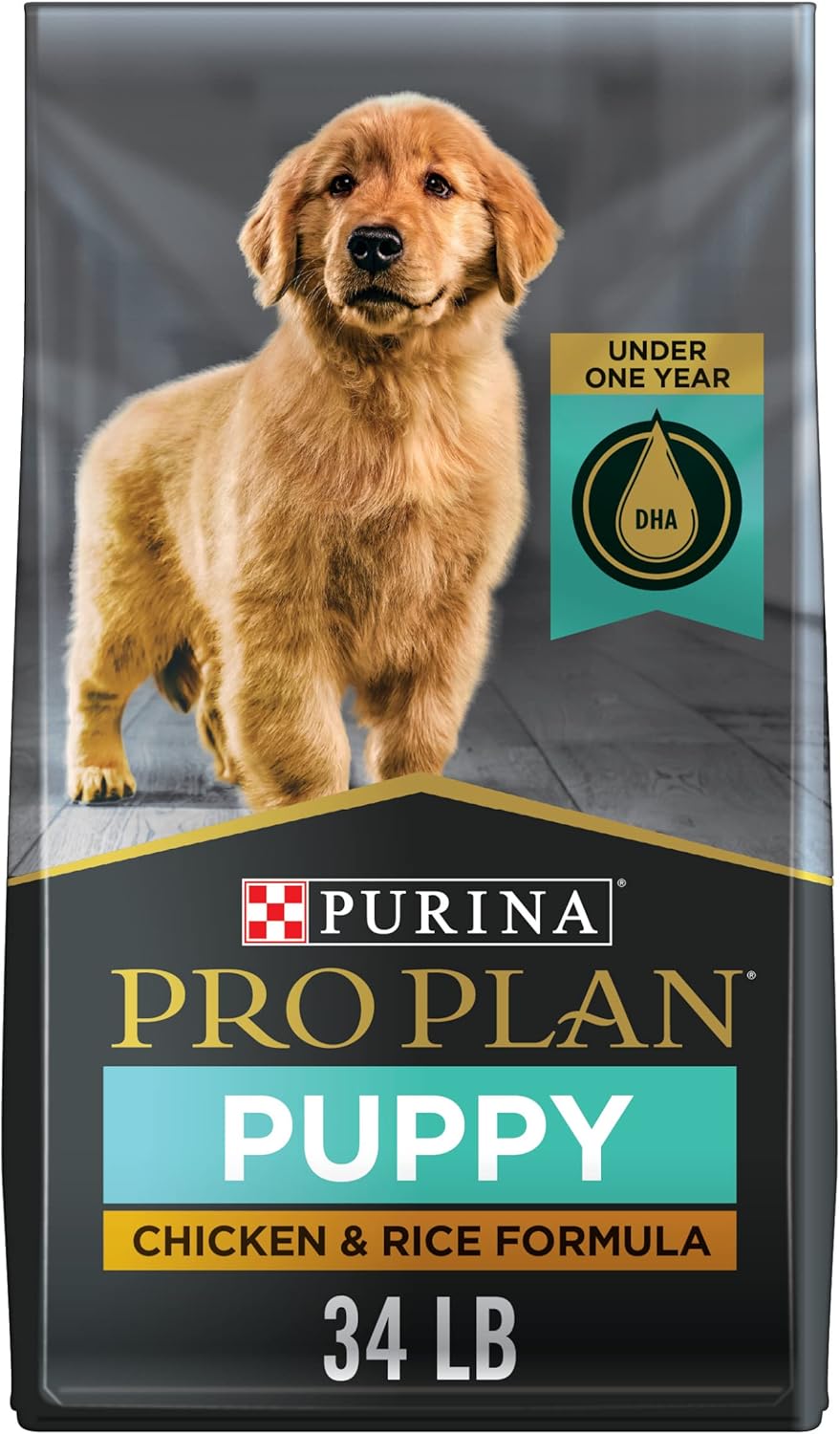 Purina Pro Plan High Protein Dry Puppy Food, Chicken and Rice Formula – 34 lb. Bag Purina Pro Plan High Protein Dry Puppy Food, Chicken and Rice Formula – 34 lb. Bag