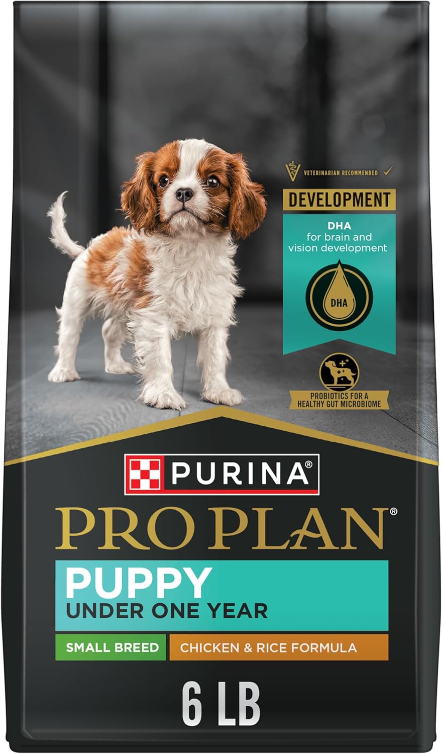 Purina Pro Plan High Protein Small Breed Puppy Food DHA Chicken & Rice Formula – 6 lb. Bag