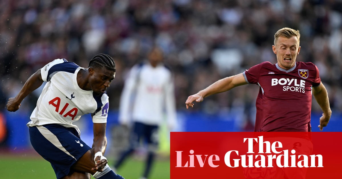 West Ham v Tottenham: Premier League – live | Premier League