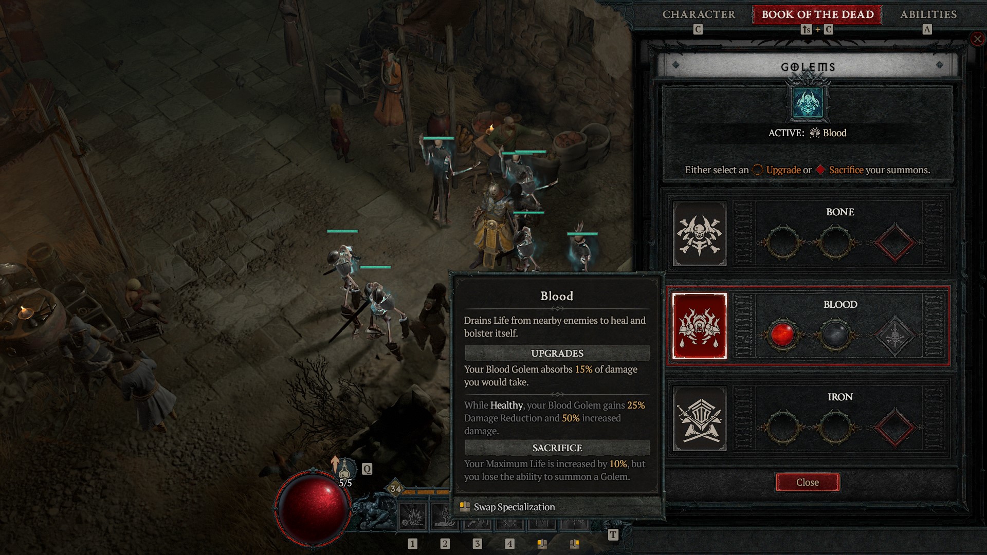 Diablo 4 Golem types