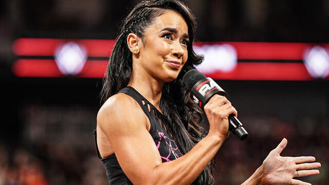 FULL SEGMENT: AJ Lee and CM Punk challenge Becky Lynch and Seth Rollins: Raw, Sept. 8, 2025 WWE Photo