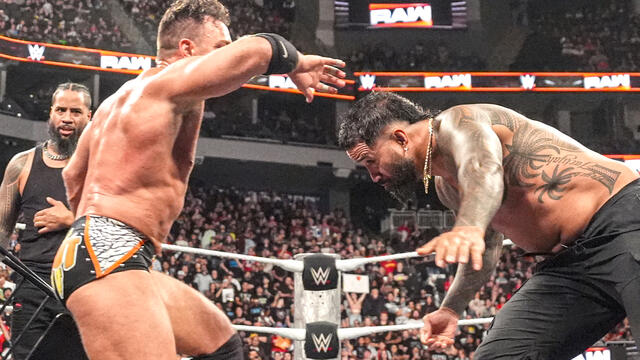 Jey Uso delivers a shocking Spear to LA Knight: Raw highlights, Sept. 8, 2025 WWE Photo