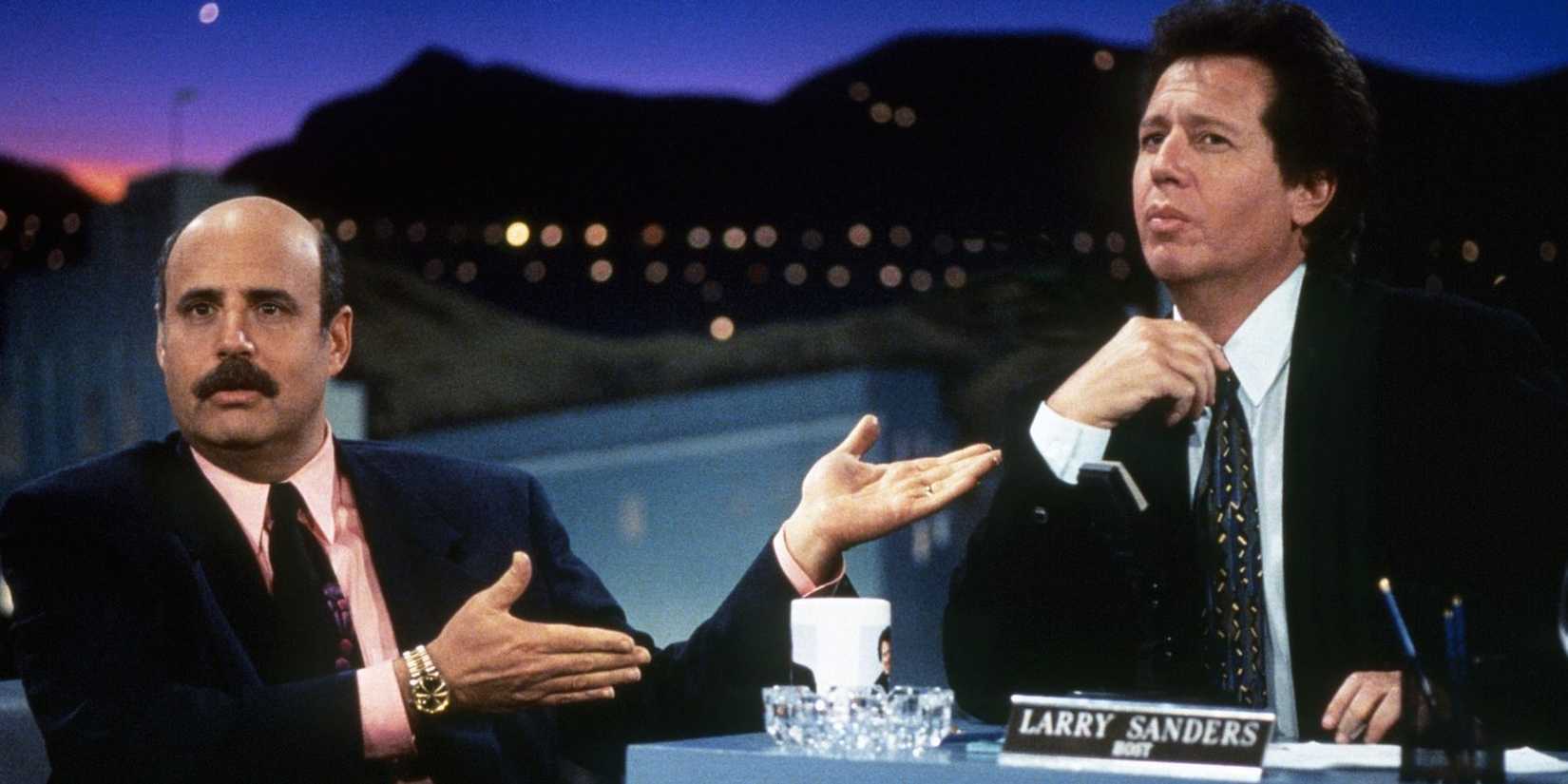 Garry Shandling and Jeffery Tambor on The Larry Sanders Show