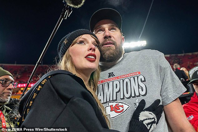Swift has since found love with Travis Kelce, who is two months her senior
