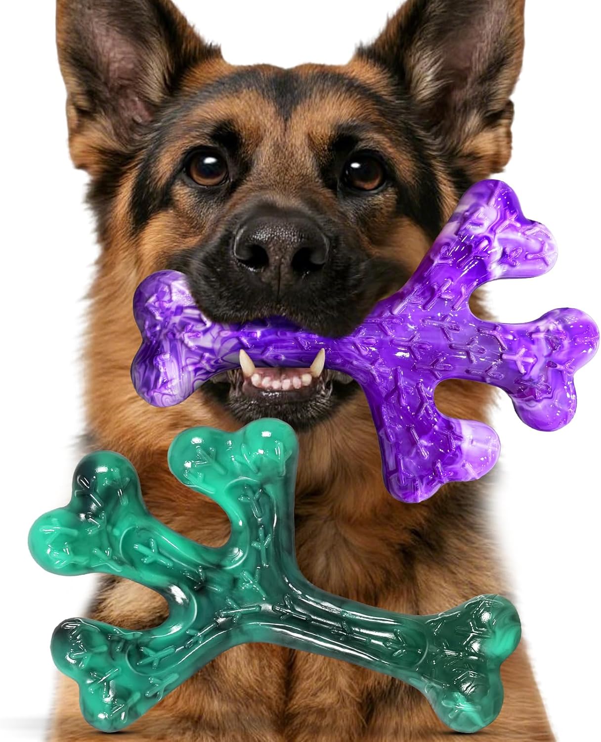 Aggressive Chewers Dog Chew Toys – 2 Pack Tough Dog Toys for Aggressive Chewers Large Breed, Indestructible Dogs Toy for Gift, Interactive to Keep Them Busy