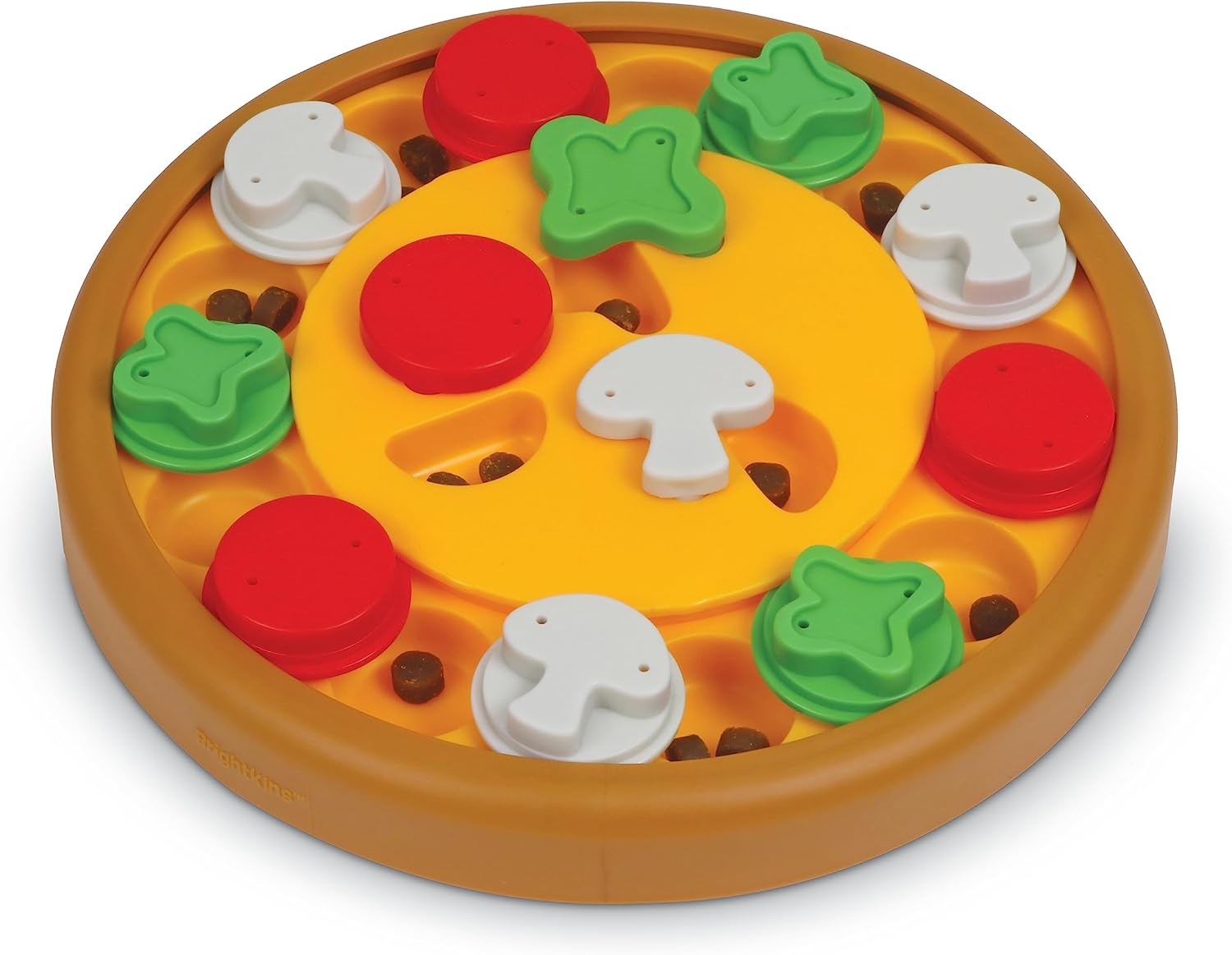 Brightkins Pizza Party! Treat Puzzle – Dog Enrichment Toys for Mental Stimulation, Interactive Gifts for Puppies