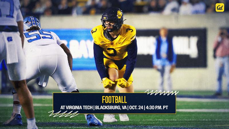Cal To Make First Trip To Virginia Tech Cal To Make First Trip To Virginia Tech
