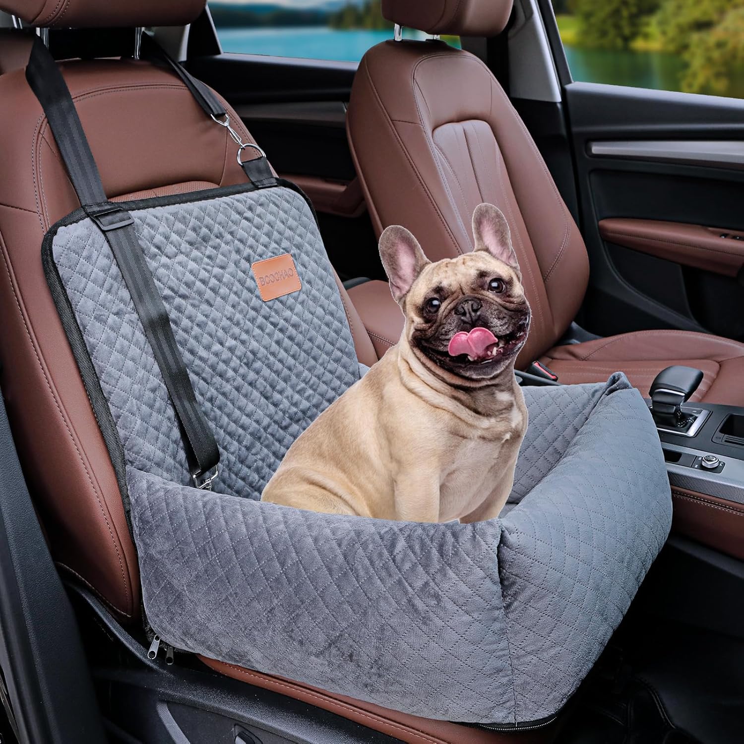 Dog Car Seat Pet Booster Seat Pet Travel Safety Car Seat,The Dog seat Made of Materials is Safe and Comfortable, and can be Disassembled for Easy Cleaning (Gray) Dog Car Seat Pet Booster Seat Pet Travel Safety Car Seat,The Dog seat Made of Materials is Safe and Comfortable, and can be Disassembled for Easy Cleaning (Gray)