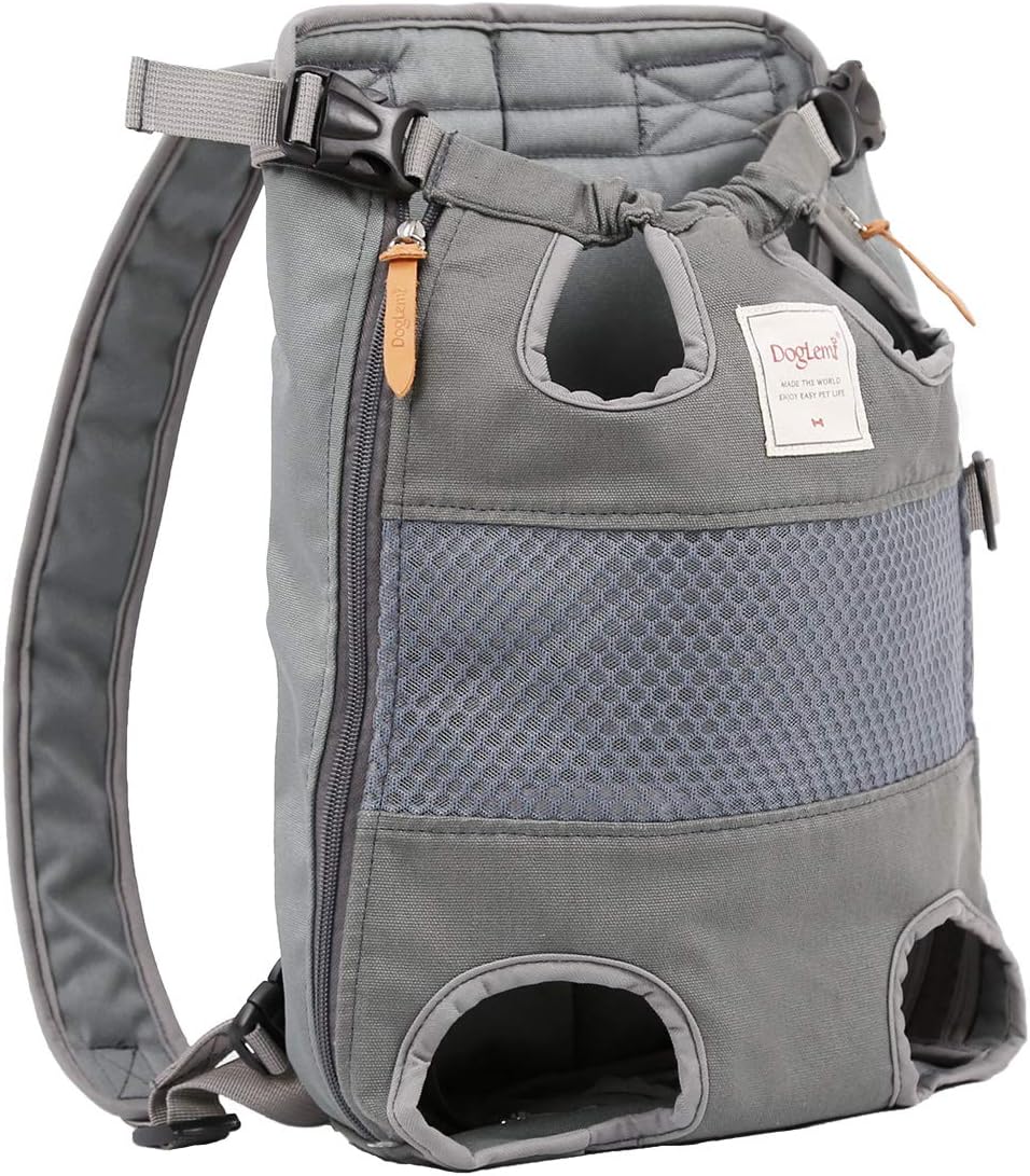 Dog Carrier Backpack – Legs Out Front – Facing Pet Carrier Backpack for Small Medium Large Dogs, Airline Approved Handsa – Canvas Mesh Free Cat Travel Bag