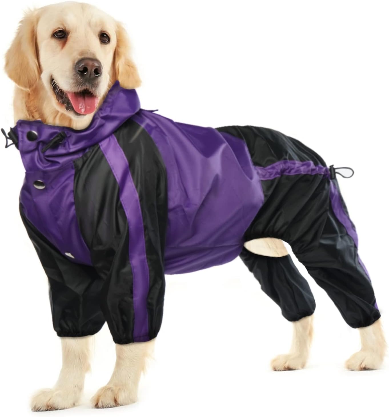 Dog Raincoat, Waterproof Dog Rain Coats for Large Dogs, Lightweight Rain Jacket, Adjustable 4 Legs Pet Poncho with Hood, Snow-Proof Dog Vest Rainwear, Rain Clothes Apparel with Leash Hole Dog Raincoat, Waterproof Dog Rain Coats for Large Dogs, Lightweight Rain Jacket, Adjustable 4 Legs Pet Poncho with Hood, Snow-Proof Dog Vest Rainwear, Rain Clothes Apparel with Leash Hole