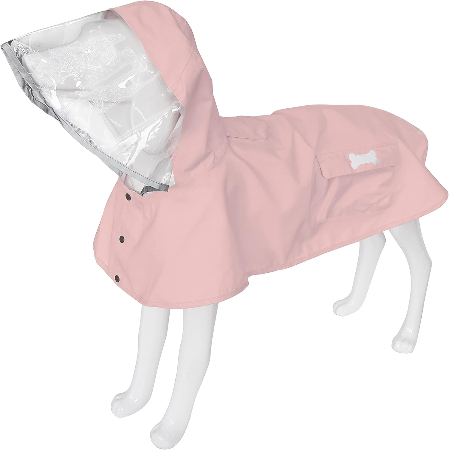 Dog Raincoat,Waterproof Rain Poncho with Hoodie, High Reflective Adjustable Pet Rain Jacket with Leash Hole for Small Medium and Large Dogs (Pink, Medium) Dog Raincoat,Waterproof Rain Poncho with Hoodie, High Reflective Adjustable Pet Rain Jacket with Leash Hole for Small Medium and Large Dogs (Pink, Medium)