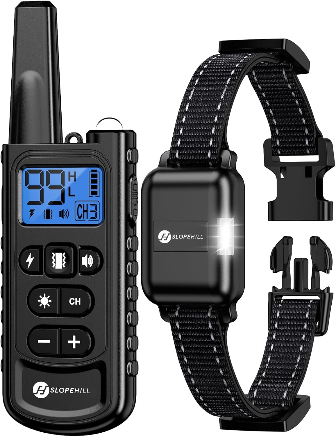 Dog Training Collar with Remote, 4200Ft Remote Electronic Dog Shock Collar with Beep, Vibration, Shock, Light and No Shock Mode, Electric Shock Collar for Small Medium Large Dogs(Black) Dog Training Collar with Remote, 4200Ft Remote Electronic Dog Shock Collar with Beep, Vibration, Shock, Light and No Shock Mode, Electric Shock Collar for Small Medium Large Dogs(Black)