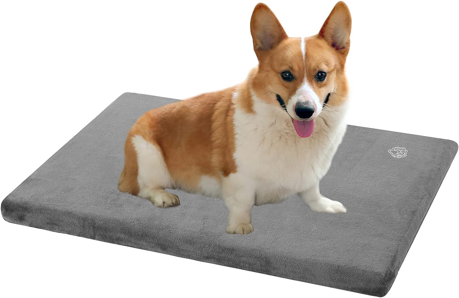 EMPSIGN Stylish Dog Bed Mat Dog Crate Pad Mattress Reversible (Cool & Warm), Water Proof Linings, Removable Machine Washable Cover, Firm Support Pet Crate Bed for Small to XX-Large Dogs, Grey EMPSIGN Stylish Dog Bed Mat Dog Crate Pad Mattress Reversible (Cool & Warm), Water Proof Linings, Removable Machine Washable Cover, Firm Support Pet Crate Bed for Small to XX-Large Dogs, Grey