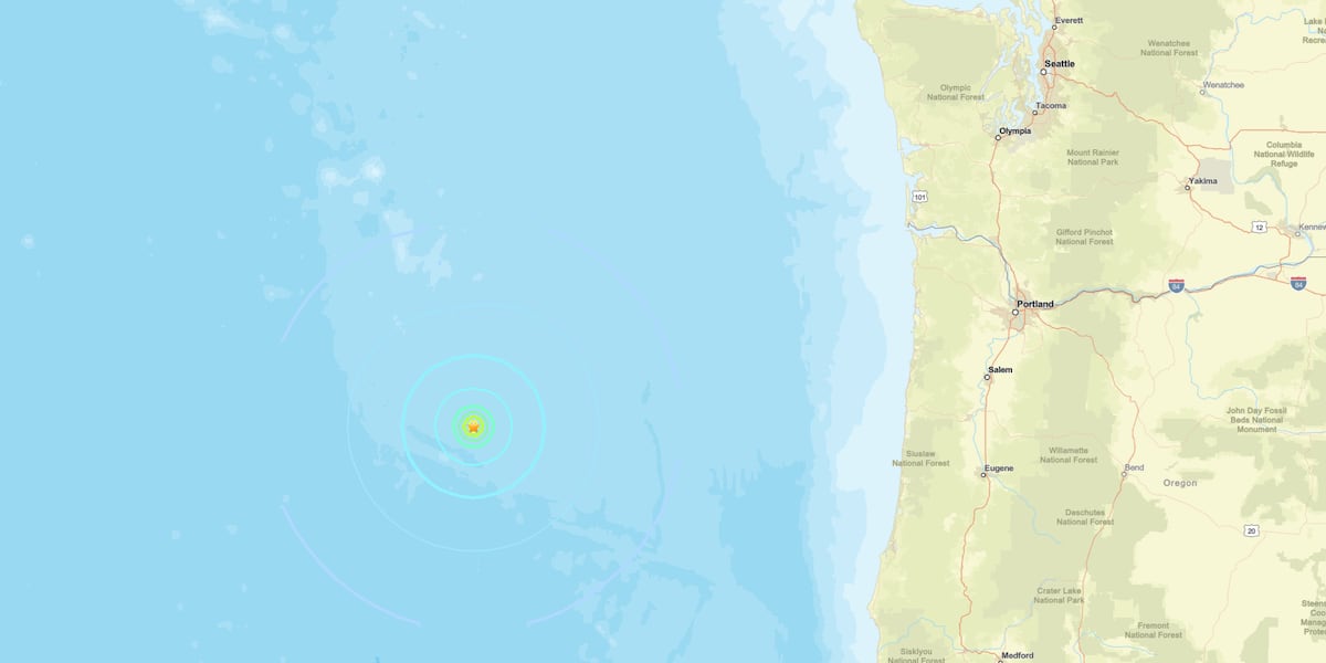 Earthquake rumbles off coast of Oregon near Newport Earthquake rumbles off coast of Oregon near Newport