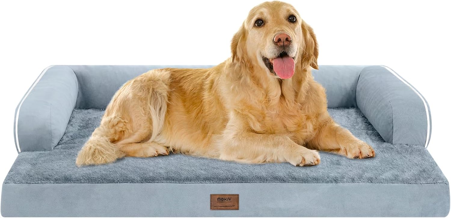 Extra Large Dog Bed Orthopedic Waterproof: Memory Foam Dog Bed for XL XLarge Extra Big Dogs – Couch Sofa – Washable with Removable Cover