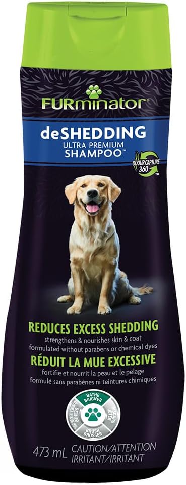 FURminator Ultra Premium deShedding Shampoo for Dogs Helps Reduce Excess Shedding, 16 oz FURminator Ultra Premium deShedding Shampoo for Dogs Helps Reduce Excess Shedding, 16 oz