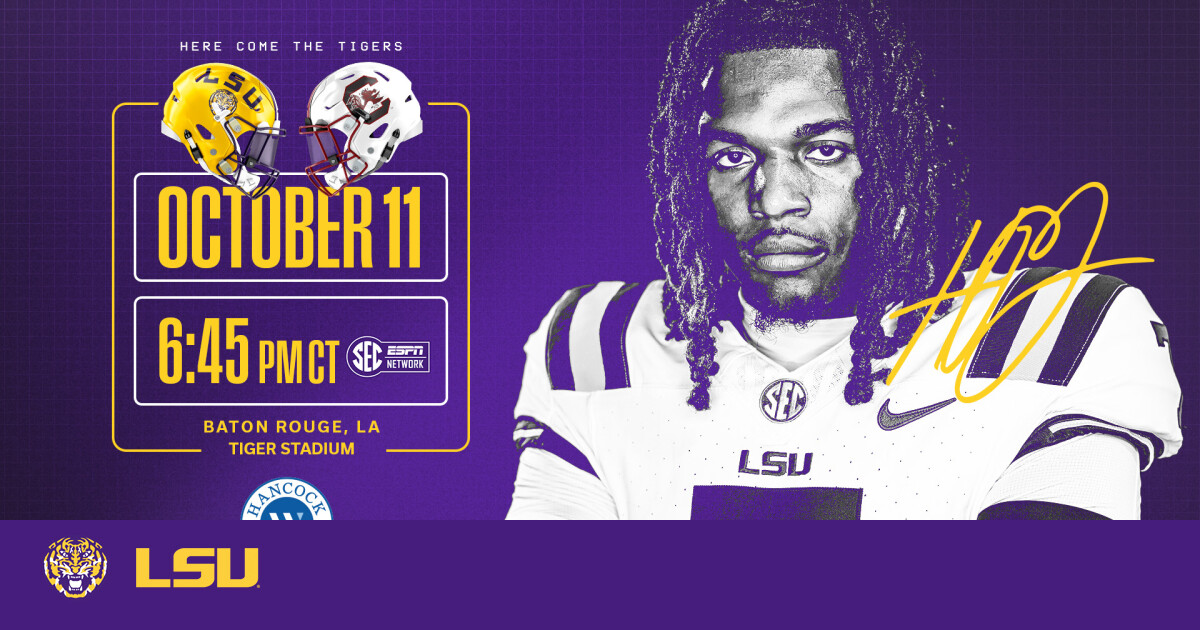 Football To Host South Carolina Saturday on Homecoming – LSU