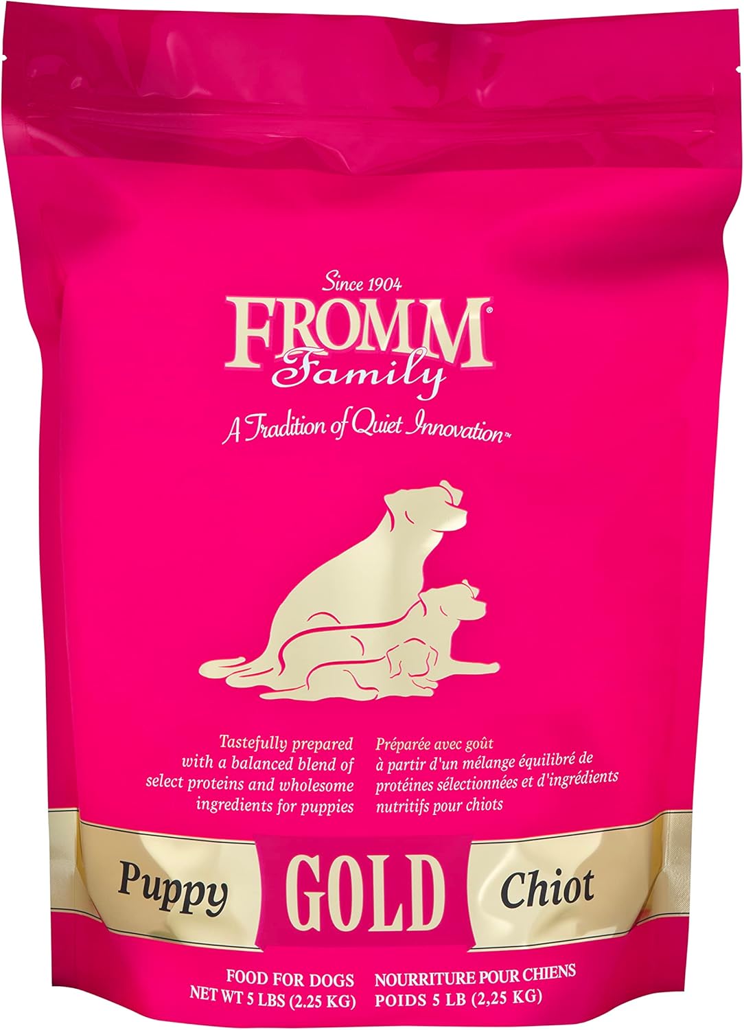 Fromm Puppy Gold Premium Dry Dog Food – Dry Puppy Food for Medium & Small Breeds – Chicken Recipe – 5 lb