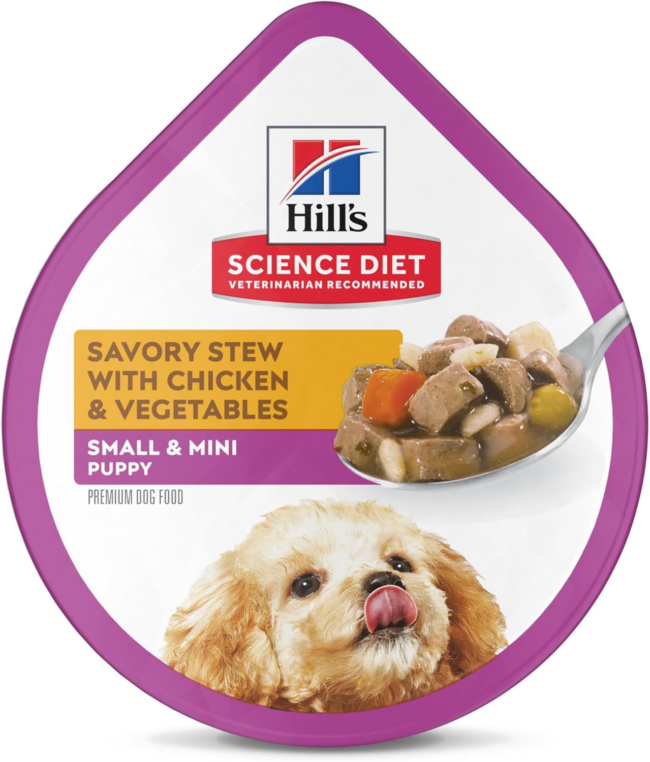 Hill’s Science Diet Puppy Small & Mini Breeds Wet Dog Food, Chicken & Vegetables Stew, 3.5 oz. Trays, 12-Pack