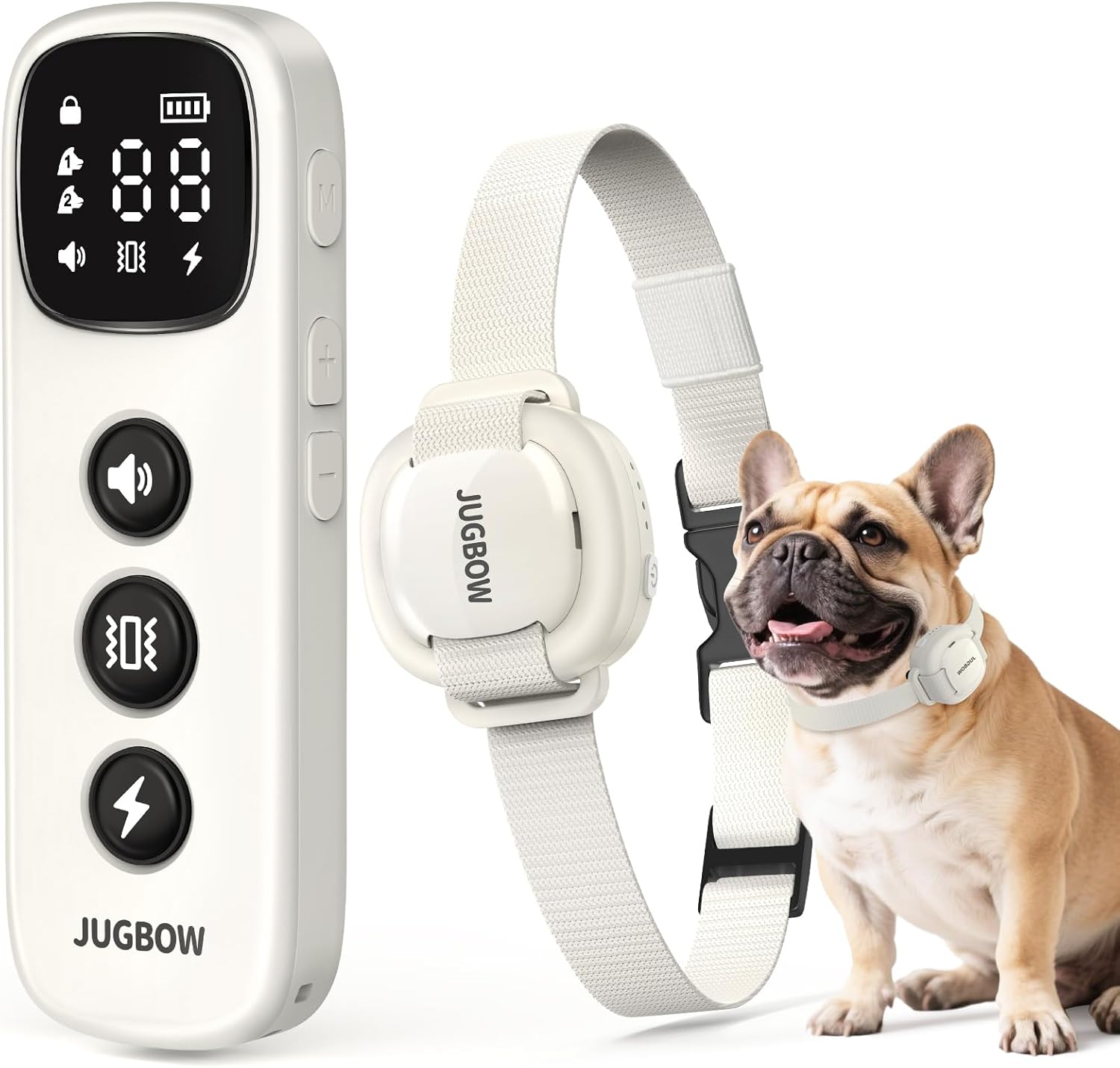 Jugbow Shock Collar for Small Dogs – 4200FT Dog Training Collar with Remote for 5-30lbs Mini Small Dogs, IPX8-Waterproof Rechargeable E-Collar with Beep (1-9), Vibration(1-3), Safe Shock(0-16)