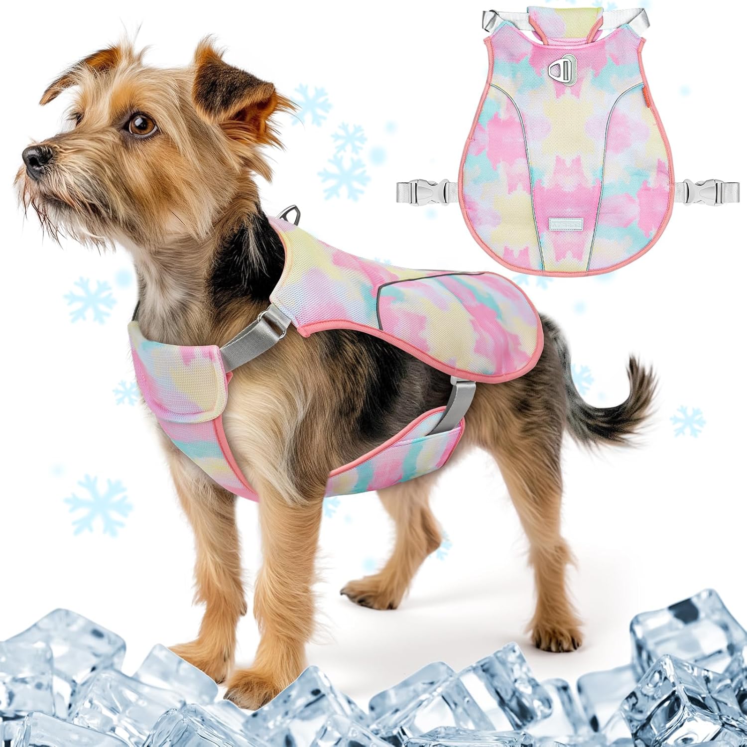 KYEESE Dog Cooling Vest Lightweight Jacket Cooling Vest for Dogs Adjustable Straps Summer with D Ring Breathable Dog Jacket Pet Cooling Vest UV Protection Reflective Stripe Pet T Shirt,Pink,XL KYEESE Dog Cooling Vest Lightweight Jacket Cooling Vest for Dogs Adjustable Straps Summer with D Ring Breathable Dog Jacket Pet Cooling Vest UV Protection Reflective Stripe Pet T Shirt,Pink,XL