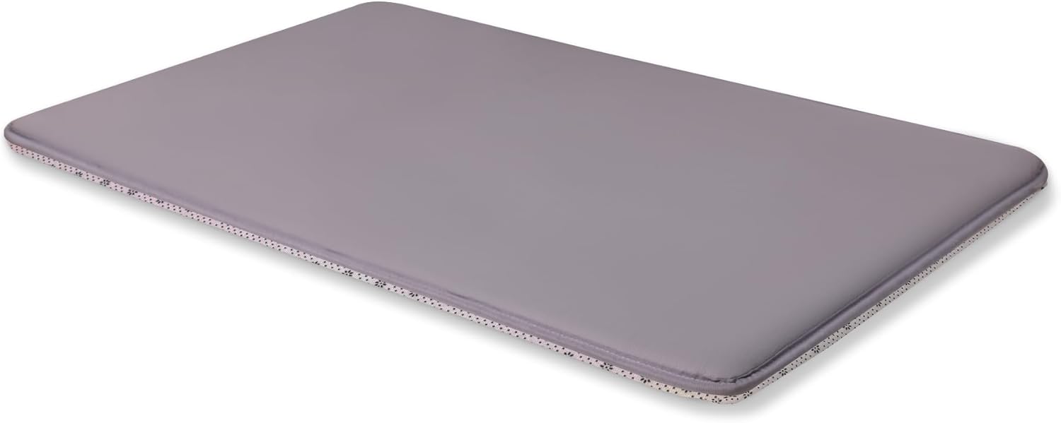 Large Dog Crate Pad Bed, Waterproof Cooling Pet Bed for Large Dogs, Outdoor Pet Bed with High Resilience Foam,Wipe Clean & Easy Rinse, Anti Slip 41 inch Graphite Grey