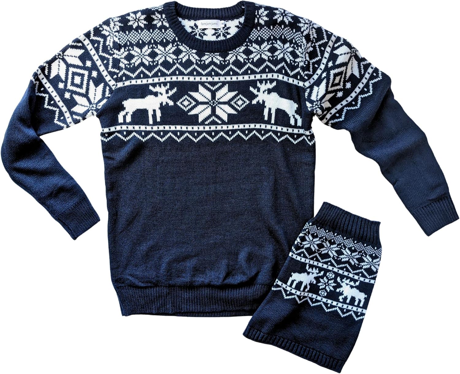Matching Pet & Owner Sweaters – 100% Acrylic Pet Parent Dog Holiday Christmas Sweater – Moose, Dog L, Back Length 16″ – Add Human Matching Sweaters to Cart Separately Matching Pet & Owner Sweaters – 100% Acrylic Pet Parent Dog Holiday Christmas Sweater – Moose, Dog L, Back Length 16″ – Add Human Matching Sweaters to Cart Separately