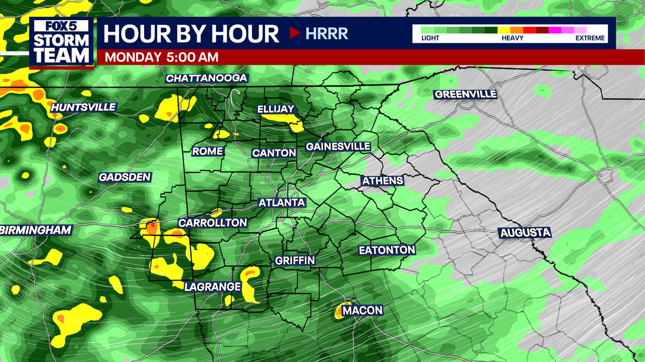 Metro Atlanta weather: Widespread rain Sunday into Monday Metro Atlanta weather: Widespread rain Sunday into Monday