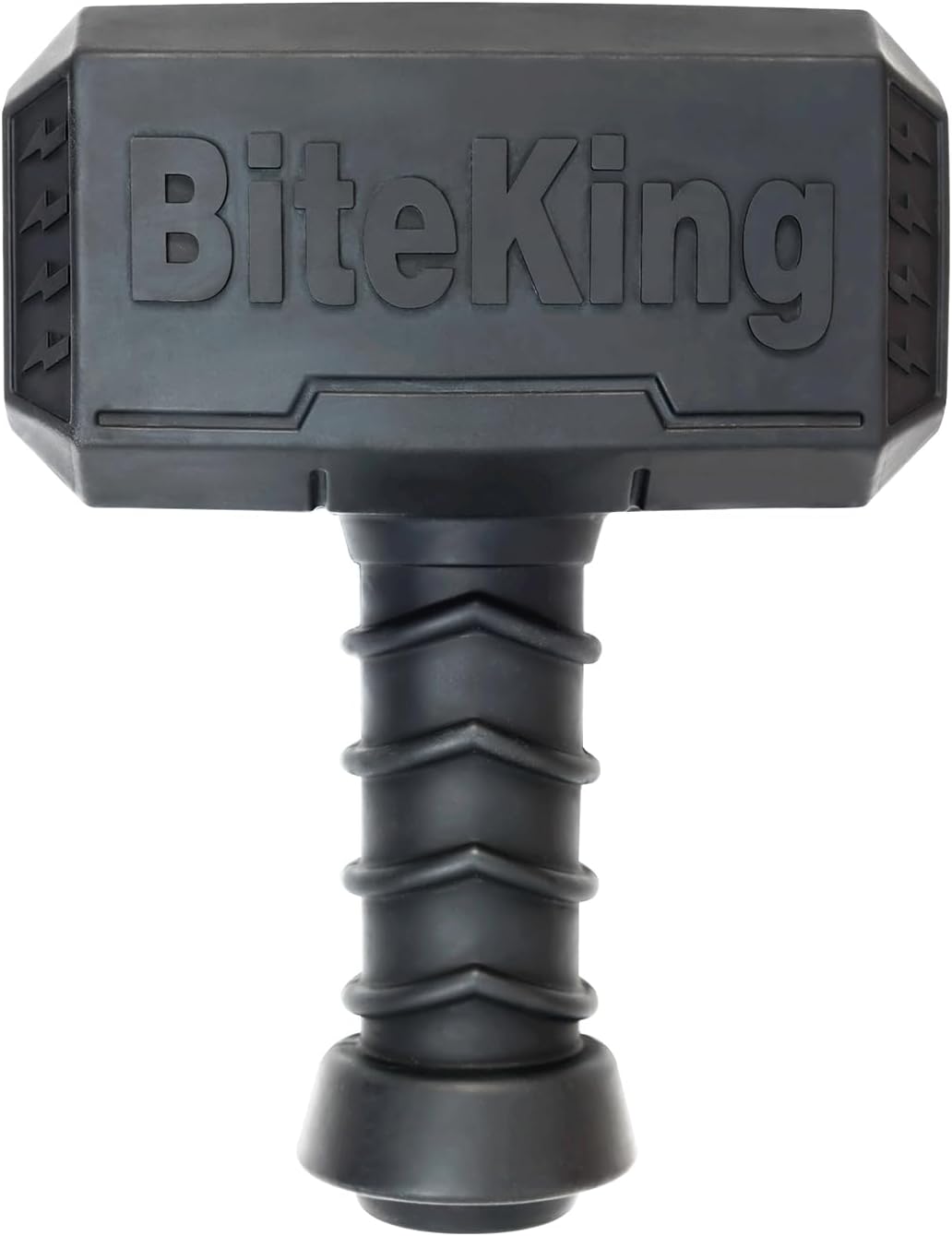 Natural Rubber Dog Toys for Large Aggressive Chewers – Lifetime Replacement – Indestructible Fetch Treat Toy for Large Dogs – Durable Hammer Dog Chew Toy for Super Chewer, Black