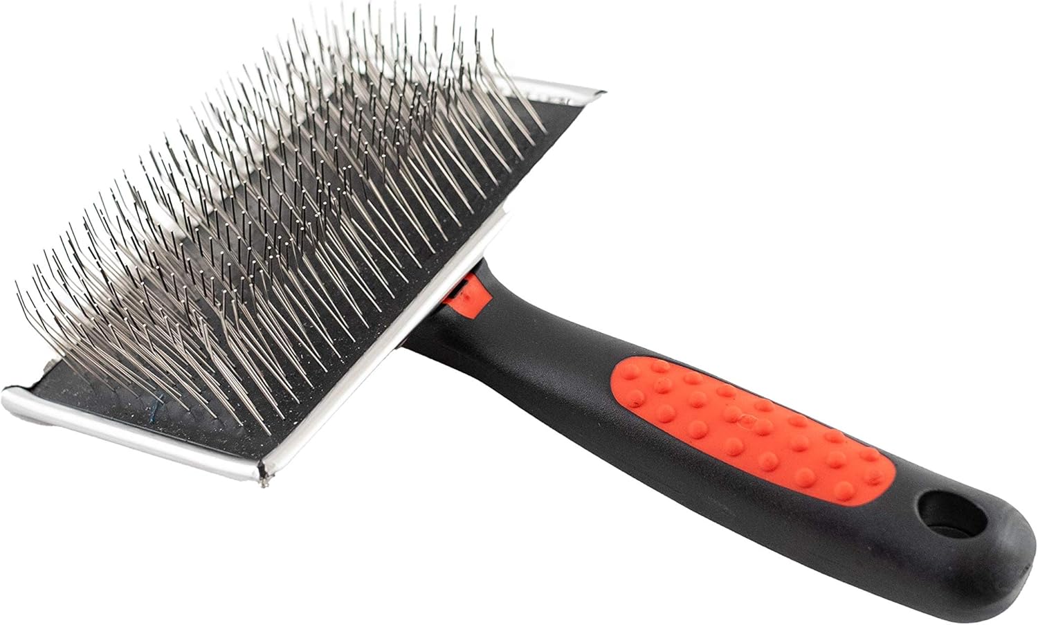 Paw Brothers Professional Grade Extra Long Slicker Brush – Ergonomic Handle, Removes Loose Undercoat and Tangles for Dogs