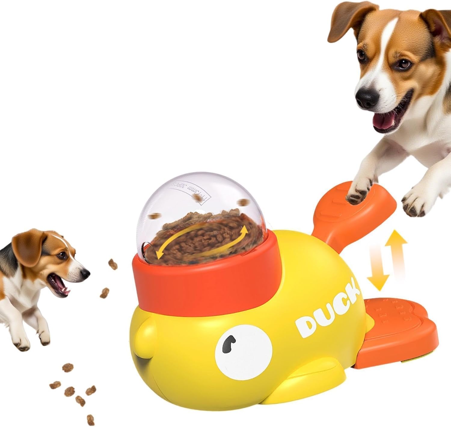 Pet Treat Dispenser Toy,Dogs Puzzle Feeder, Interactive Dog Toy, Duck Treat Dispenser Duck Dog Treat Dispenser Toy, Slow Puzzle Feeder Small Animal Bowls