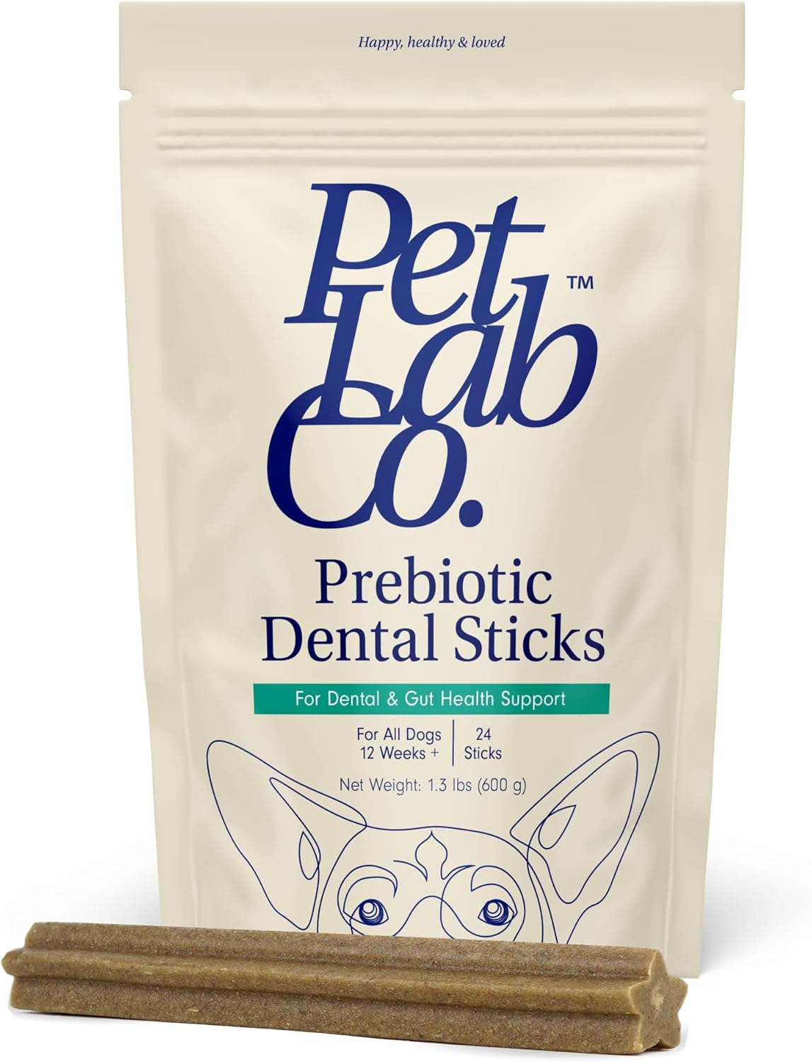 PetLab Co. Dental Sticks – Dog Dental Chews -Target Plaque & Tartar Build-Up at The Source – Designed to Maintain Your Dog’s Oral Health, Keep Breath Fresh and Provide Digestive Help (24 Sticks)
