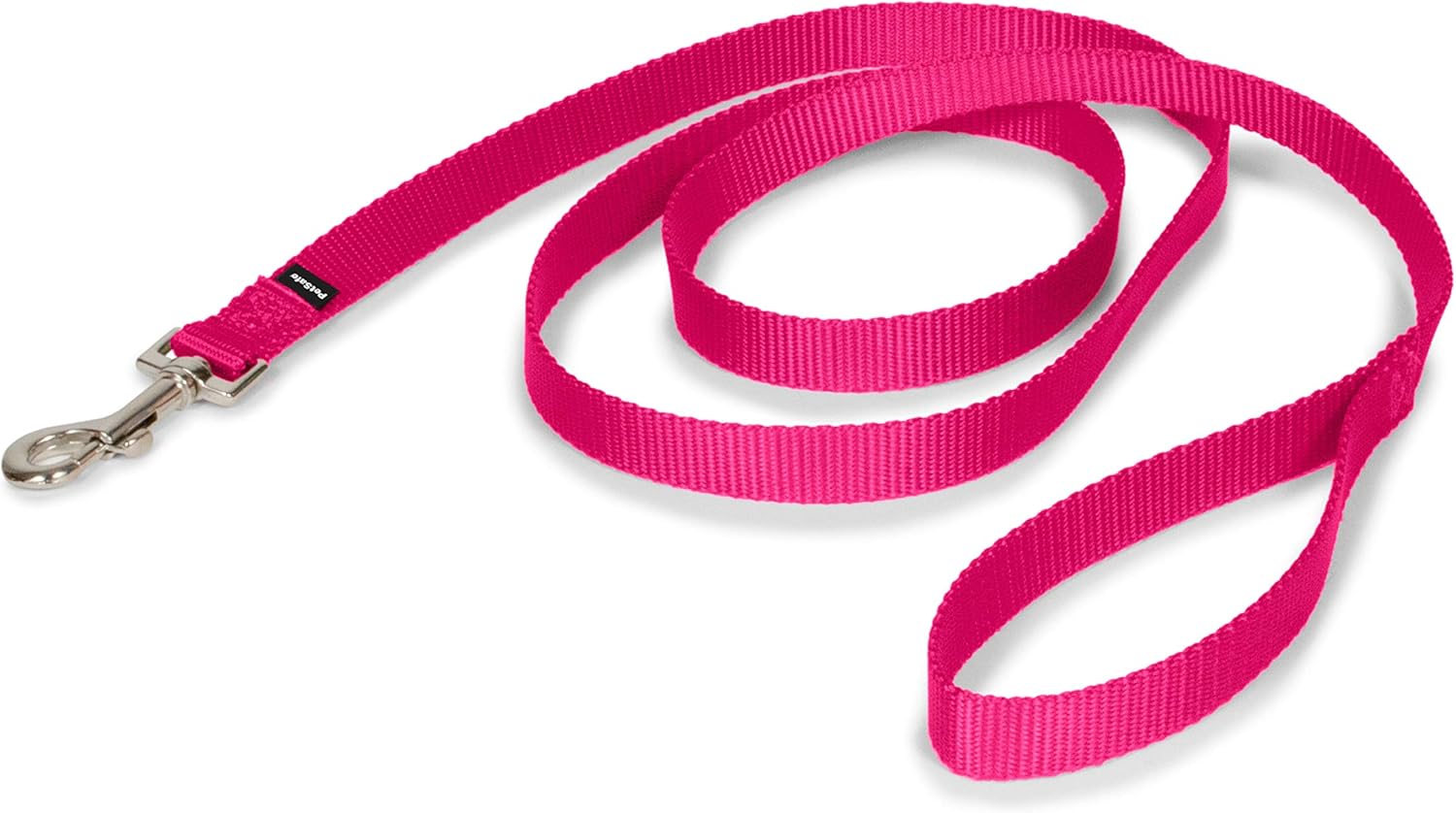 PetSafe Nylon Leash – Helps Maintain Secure Connection on Walks – Durable Pet Leash with Easy Clip – 3/4 in. x 6 ft. – Raspberry