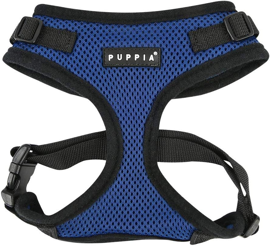 Puppia Authentic RiteFit Harness with Adjustable Neck, Medium, Royal Blue Puppia Authentic RiteFit Harness with Adjustable Neck, Medium, Royal Blue