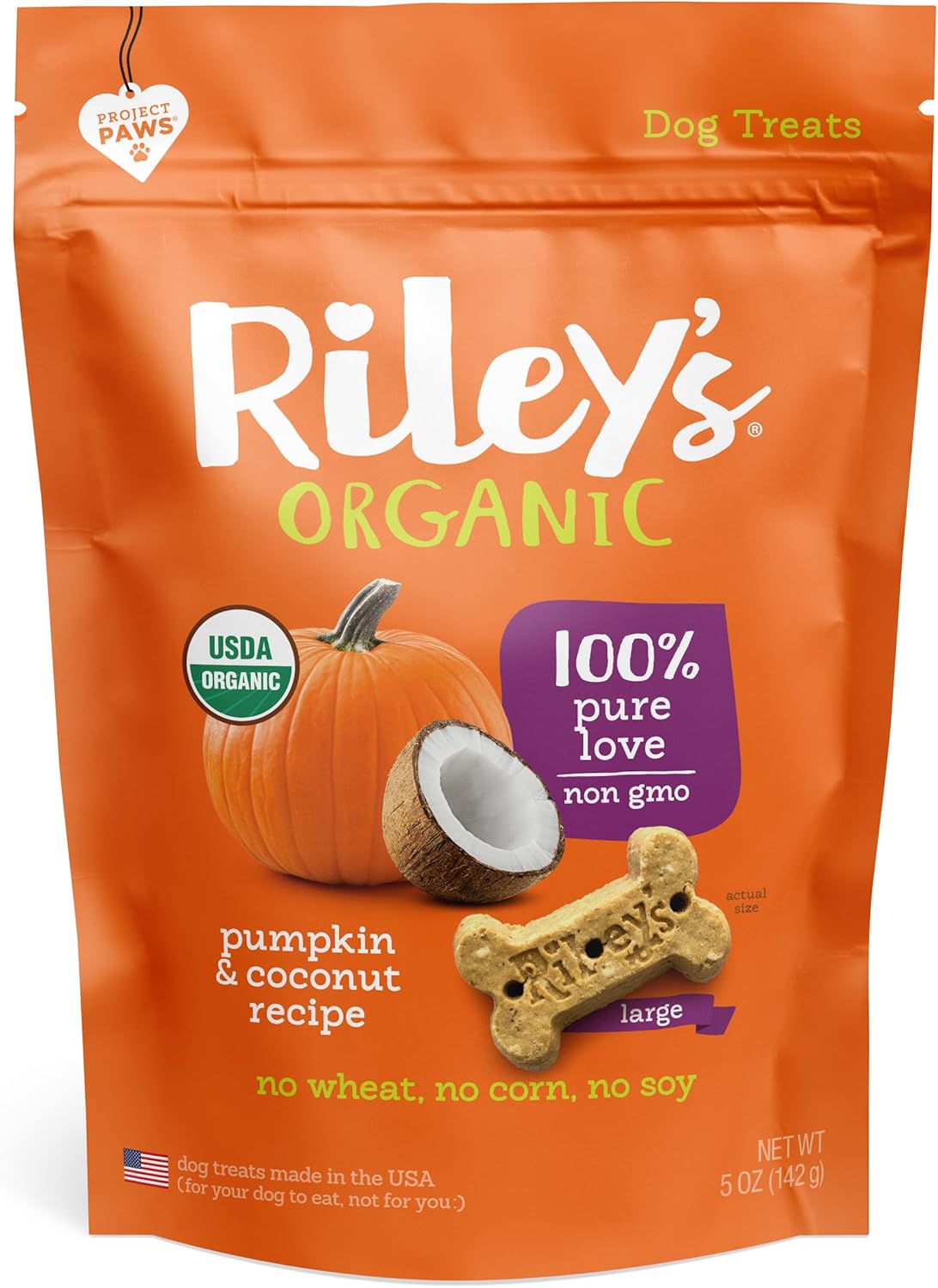 Riley’S Organics Pumpkin & Coconut Recipe Dog Treats