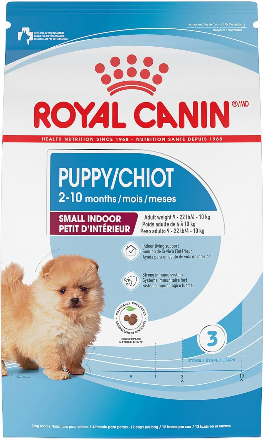 Royal Canin Size Health Nutrition Small Indoor Puppy Dry Dog Food, 2.5 lb Bag