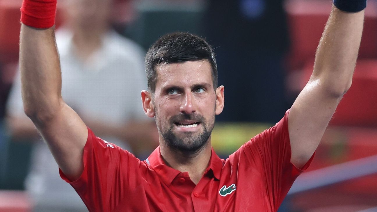 Shanghai Masters: Djokovic advances past Cilic; Shelton loses