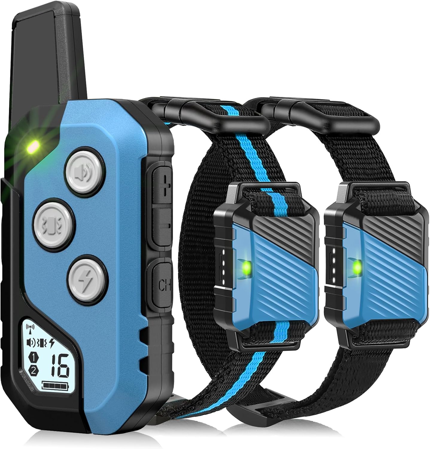 Shock Collar for Dogs, Dog Training Collar with Remote Control for 2 Dogs, 3 Training Modes with Beep, Vibration and Satic, Waterproof, Rechargeable E Collar for Large Medium Small Shock Collar for Dogs, Dog Training Collar with Remote Control for 2 Dogs, 3 Training Modes with Beep, Vibration and Satic, Waterproof, Rechargeable E Collar for Large Medium Small